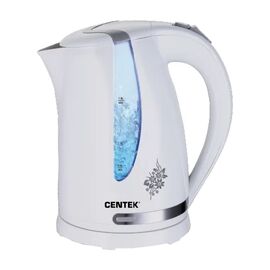 Чайник Centek СТ-0040 (белый) 1.8л 2200Вт. открывание кнопкой. внутренняя подсветка 