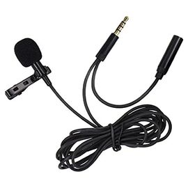  Микрофон CANDC DC-C5, петличный, Jack 3.5mm+AUX, черный 