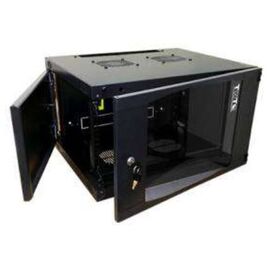  Шкаф настенный TWT-CBWNG-6U-6X4-BK 6U 550x450мм пер.дв.стекл съемные бок.пан. 60кг черный 