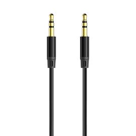  AUX аудиокабель Jack3.5мм - Jack3.5мм,  1.2 м, черный, AXXA 